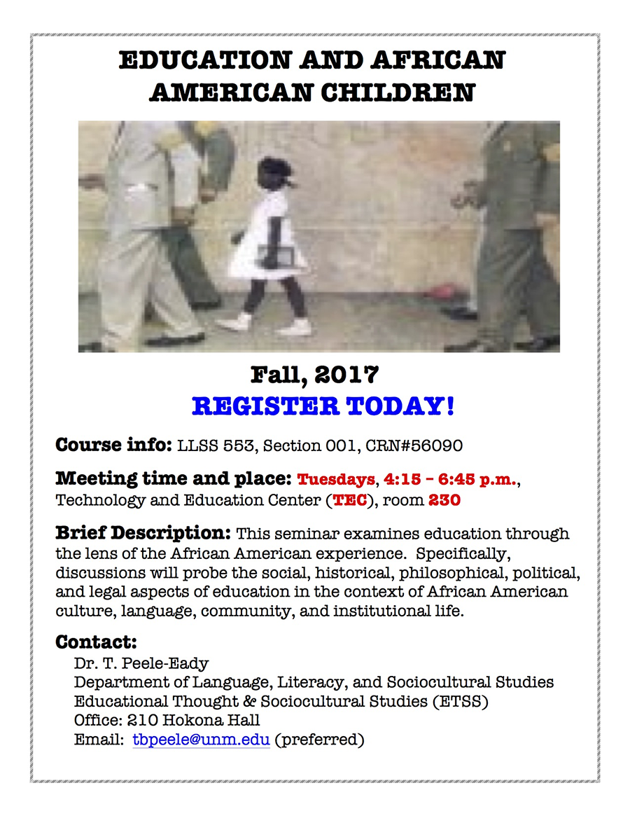 Education and African American Children