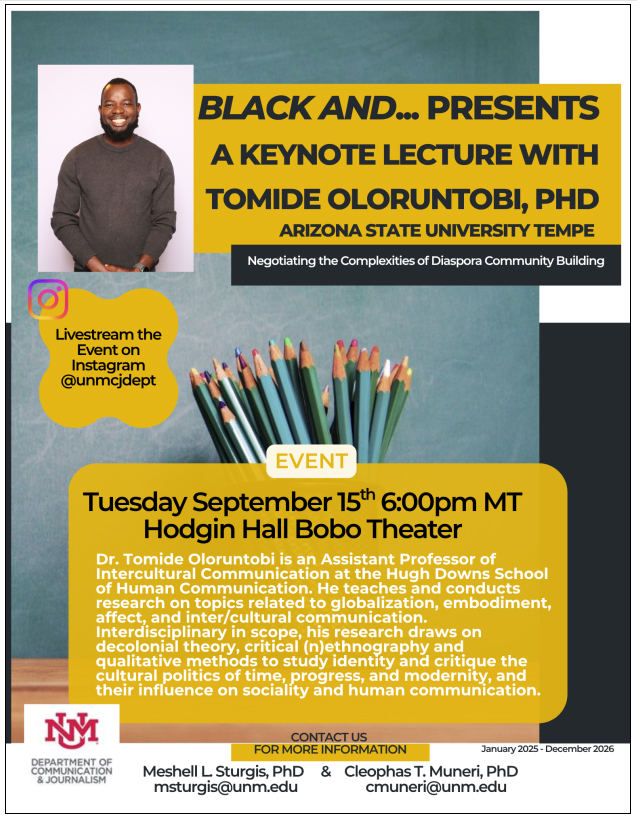 Oloruntobi lecture flyer
